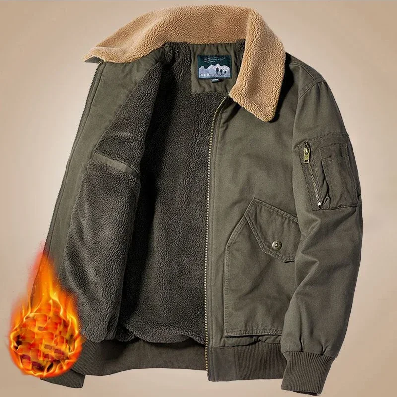 Winter 2023 New Versatile Warm Relaxed Zipper Men's Winter Top Coat with Plush and Thickened Workwear Cotton Coat
Winter 2023 New Versatile Warm Relaxed Zipper Men's Winter Top Coat with Plush and Thickened Workwear Cotton Coat