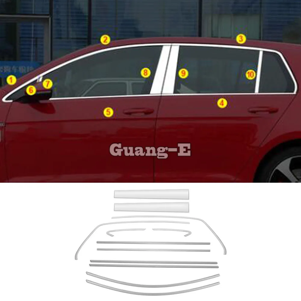 Chrome Door Window Pillar Post Cover for VW Volkswagen Golf7 Golf 7 2014 2015 2016 2017 2018 2019 Car Stickers Stainless Steel
Chrome Door Window Pillar Post Cover for VW Volkswagen Golf7 Golf 7 2014 2015 2016 2017 2018 2019 Car Stickers Stainless Steel