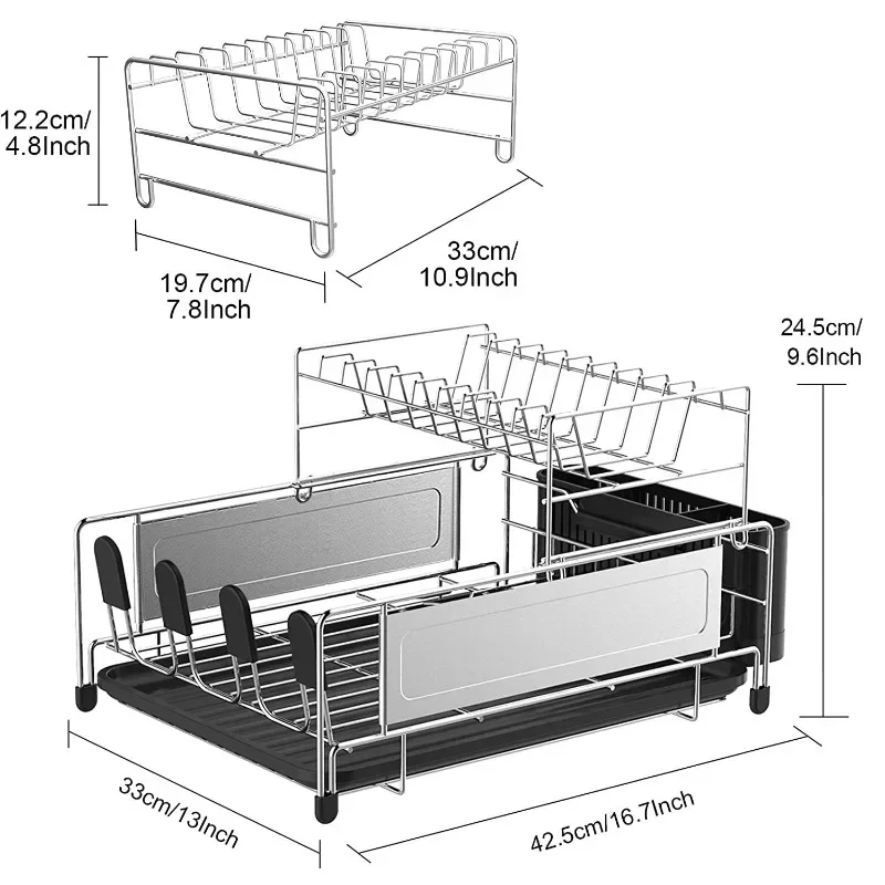 Stable Kitchen Dish Storage Rack Tableware Rack Drain Rack Stainless Steel Multifunctional Tableware Rack Knife Plate Rack
Stable Kitchen Dish Storage Rack Tableware Rack Drain Rack Stainless Steel Multifunctional Tableware Rack Knife Plate Rack