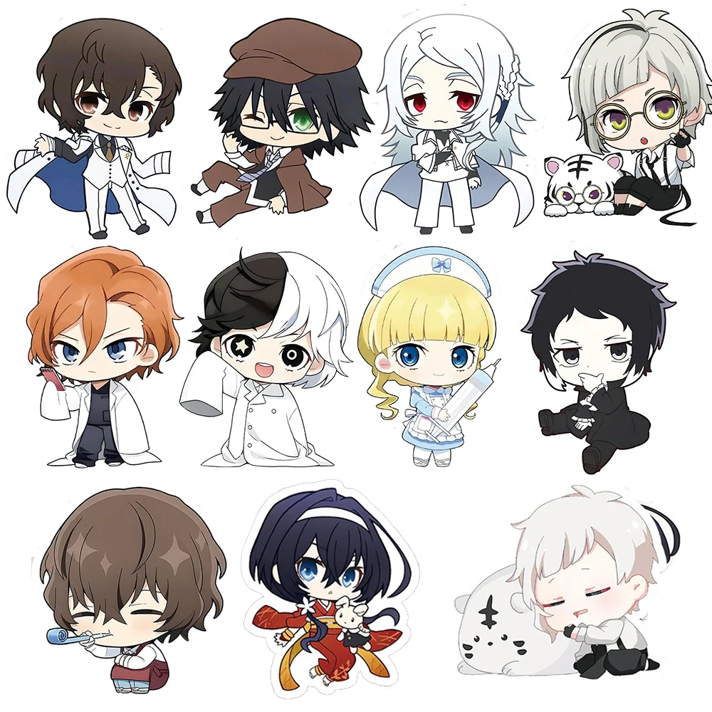 10/30/50pcs Bungo Stray Dogs Japanese Anime Stickers Funny Cute Cartoon Q Version Character Decals for Luggage Helmet Phone Car 
10/30/50pcs Bungo Stray Dogs Japanese Anime Stickers Funny Cute Cartoon Q Version Character Decals for Luggage Helmet Phone Car