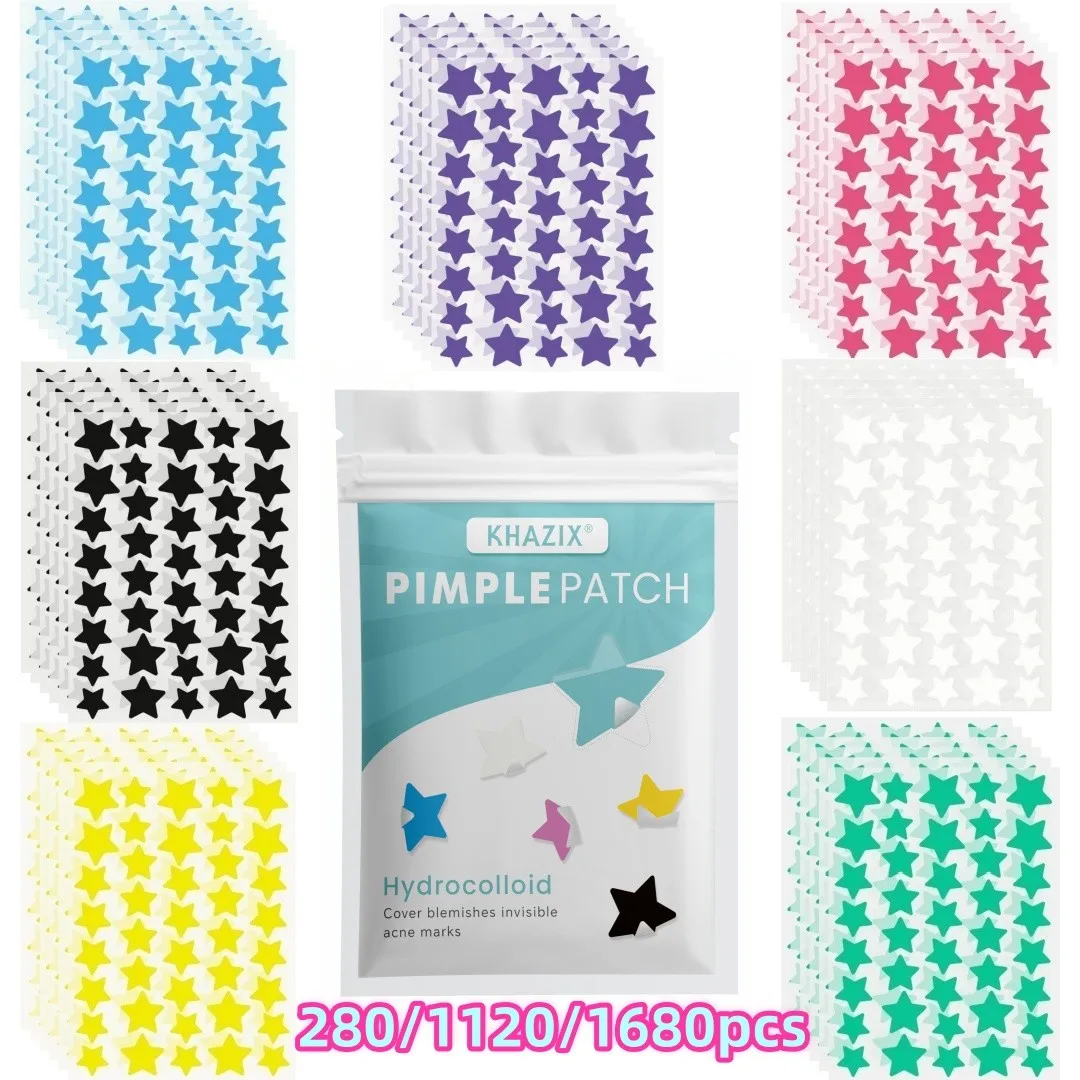280/1120/1680pcs of multi-color star acne patches, facial acne patches, concealer acne patches, and pimples patches, ultra-thin
280/1120/1680pcs of multi-color star acne patches, facial acne patches, concealer acne patches, and pimples patches, ultra-thin