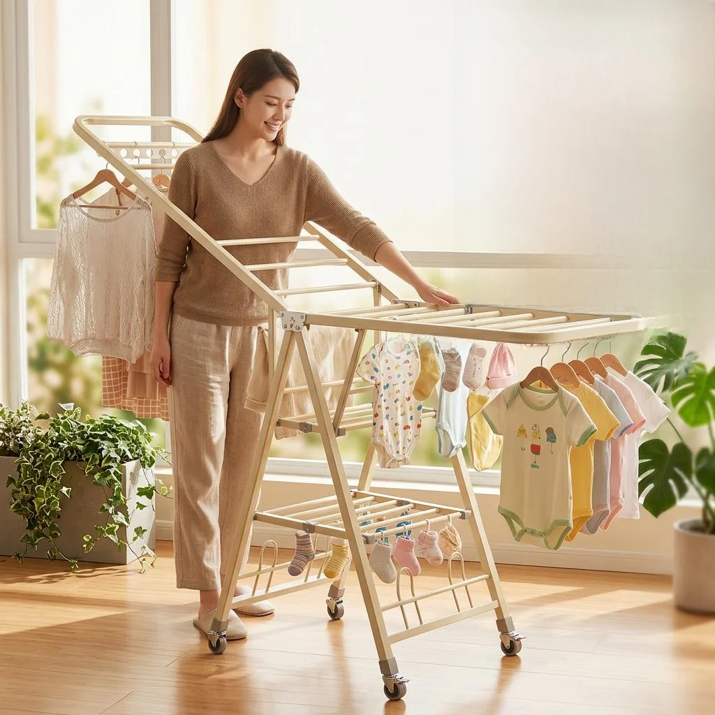 Outdoor Indoor Floor Standing Clothes Drying Rack Baby Blanket Drying Rod Balcony Use Foldable Manual Rising Clothes Hanger
Outdoor Indoor Floor Standing Clothes Drying Rack Baby Blanket Drying Rod Balcony Use Foldable Manual Rising Clothes Hanger