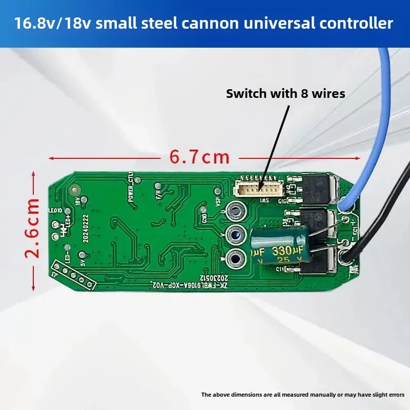 Universal driver control board for brushless motor cutting tool controller Lithium battery element power tool parts
Universal driver control board for brushless motor cutting tool controller Lithium battery element power tool parts