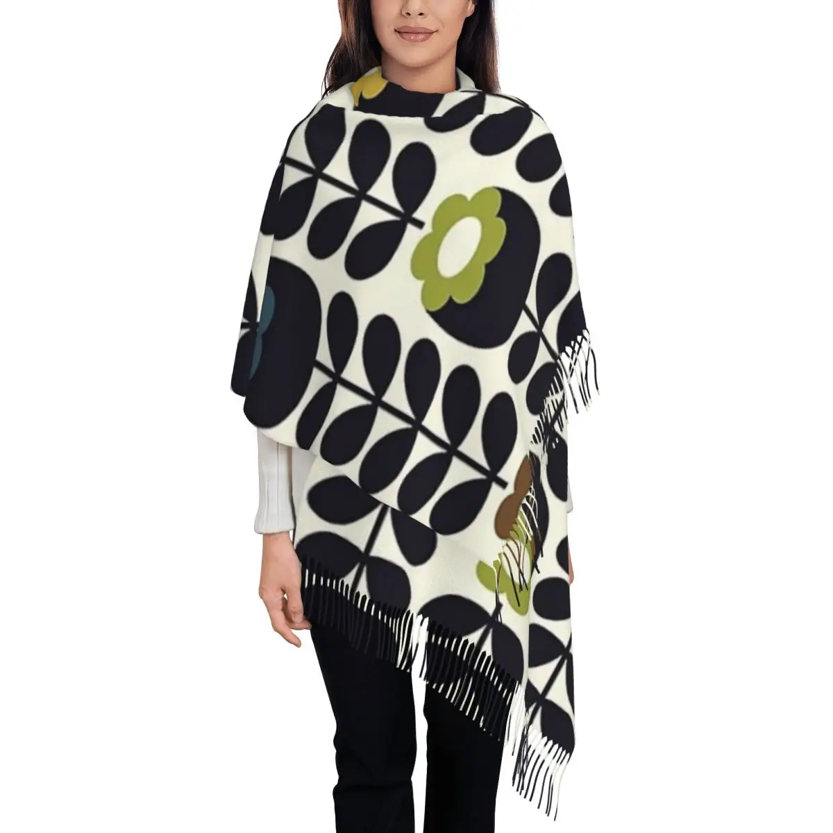 ORLA KIELY Scarf Tassel Scarves Women Soft Warm Shawls and Wraps Large Fall Winter Shawl Wrap
ORLA KIELY Scarf Tassel Scarves Women Soft Warm Shawls and Wraps Large Fall Winter Shawl Wrap