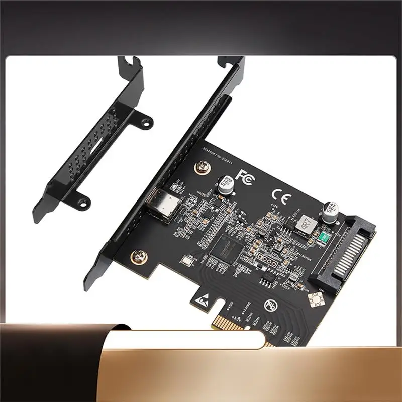 Type-C Expansion Card 3.2 Gen 2X2 PCI-E Gen 3 X4 20Gbps Asmedia ASM3242 Chipset With SATA 15 Pin Power-N35R
Type-C Expansion Card 3.2 Gen 2X2 PCI-E Gen 3 X4 20Gbps Asmedia ASM3242 Chipset With SATA 15 Pin Power-N35R