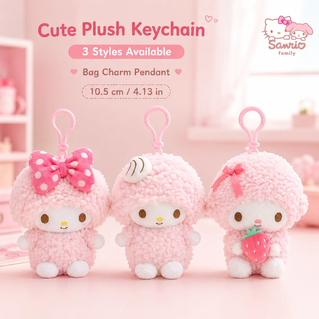 Sanrio My Sweet Piano Plush Keychain Kawaii Pink Sheep Doll Bag Charm Cute Backpack Pendant Keyring Ornament
Sanrio My Sweet Piano Plush Keychain Kawaii Pink Sheep Doll Bag Charm Cute Backpack Pendant Keyring Ornament