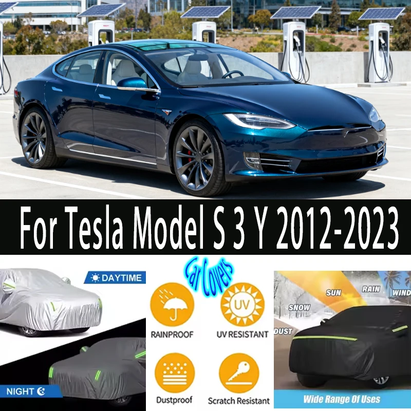 For Tesla Model S 3 Y 2012-2023 Outdoor Protection Full Car Covers Snow Cover Sunshade Waterproof Dustproof Car accessories
For Tesla Model S 3 Y 2012-2023 Outdoor Protection Full Car Covers Snow Cover Sunshade Waterproof Dustproof Car accessories