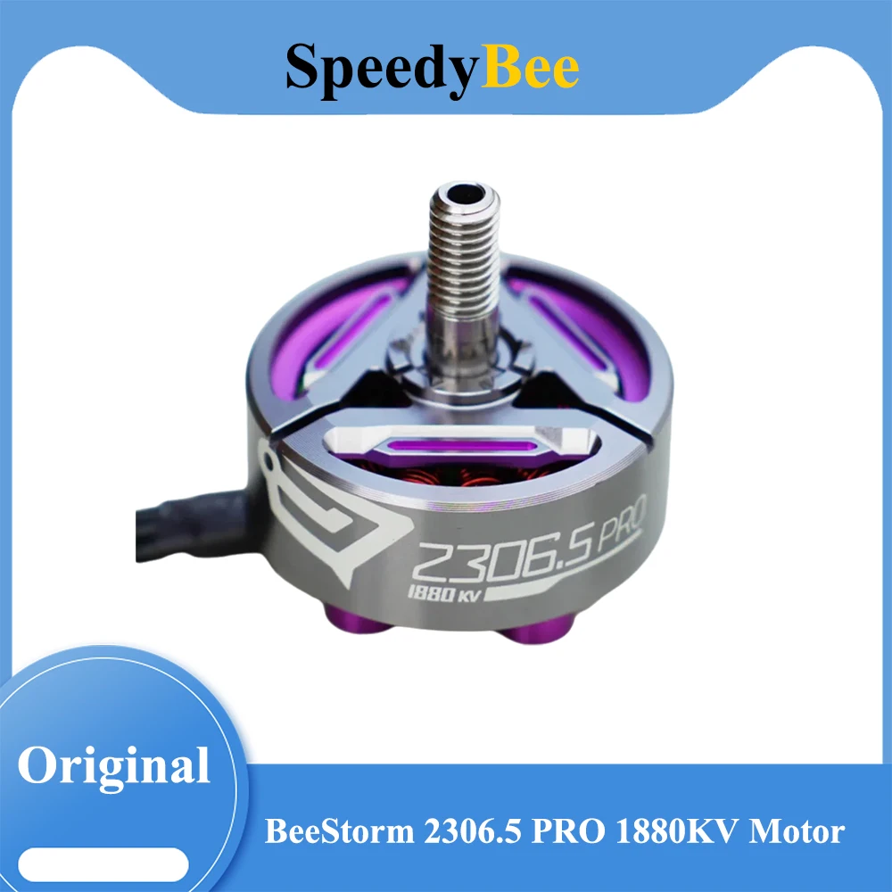 Бесколлекторный мотор SpeedyBee BeeStorm 2306.5 PRO 1880KV для FPV-дрона Mario5 5 дюймов - 4S 6S, для гоночных квадрокоптеров и фристайла
Бесколлекторный мотор SpeedyBee BeeStorm 2306.5 PRO 1880KV для FPV-дрона Mario5 5 дюймов - 4S 6S, для гоночных квадрокоптеров и фристайла