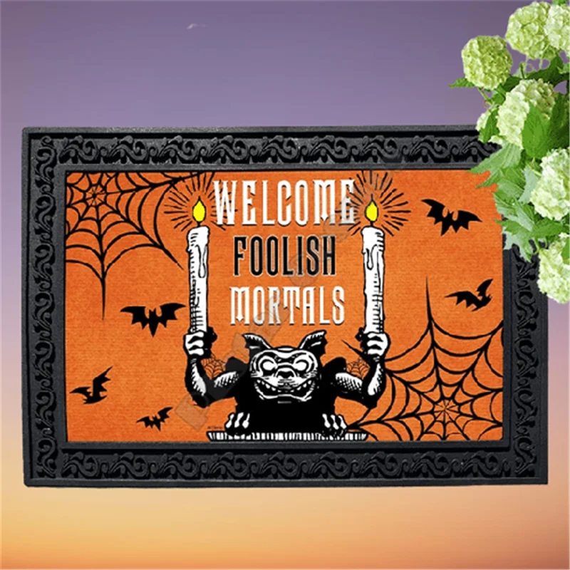 Welcome Foolish Mortals Doormat 3D Indoor Outdoor Doormat Non-slip Halloween Doormat
Welcome Foolish Mortals Doormat 3D Indoor Outdoor Doormat Non-slip Halloween Doormat