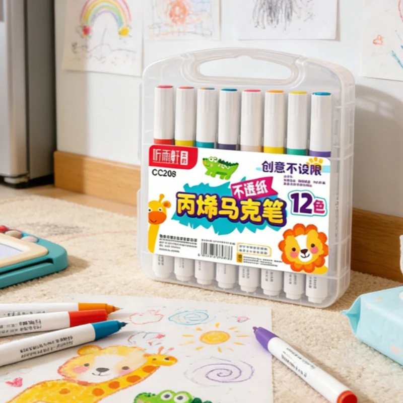 Quick Drying Waterproof and Opaque in Color Single Head Watercolor Pen Set Art Student Children's Special Hand Drawn Color Pen
Quick Drying Waterproof and Opaque in Color Single Head Watercolor Pen Set Art Student Children's Special Hand Drawn Color Pen