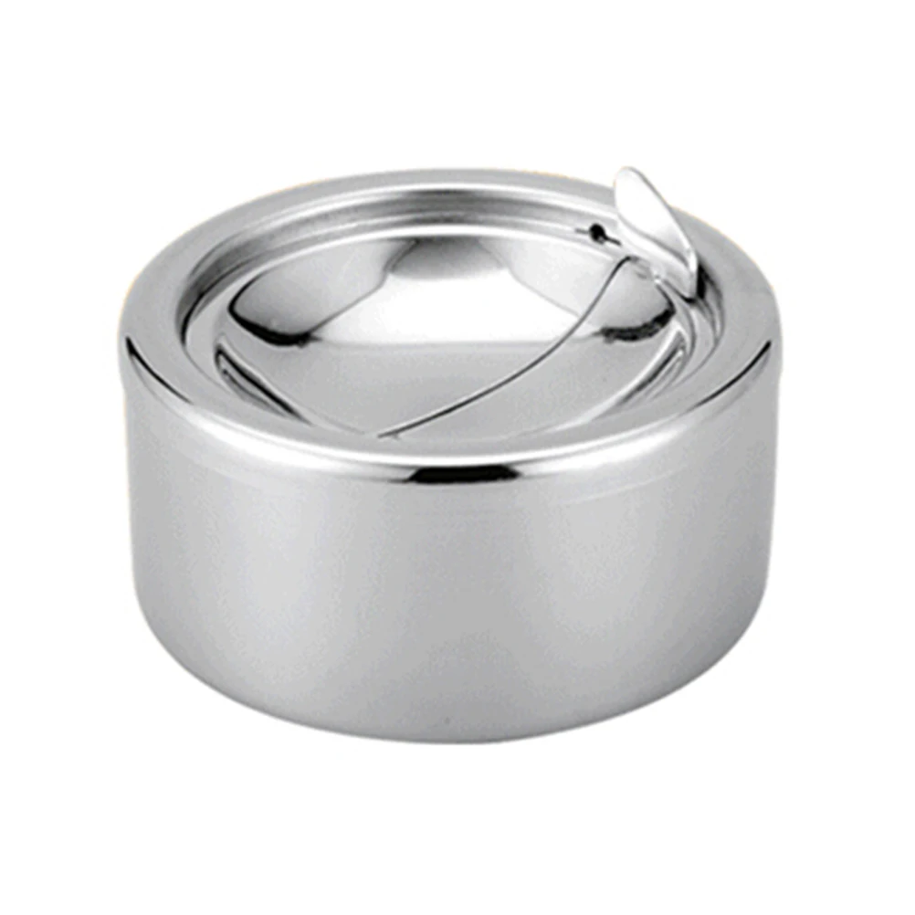 Automatic Windproof Ashtray with Lid Stainless Steel Smoke Tray Portable Large Capacity for Home Bar Cafe Hotel Restaurant 
Automatic Windproof Ashtray with Lid Stainless Steel Smoke Tray Portable Large Capacity for Home Bar Cafe Hotel Restaurant