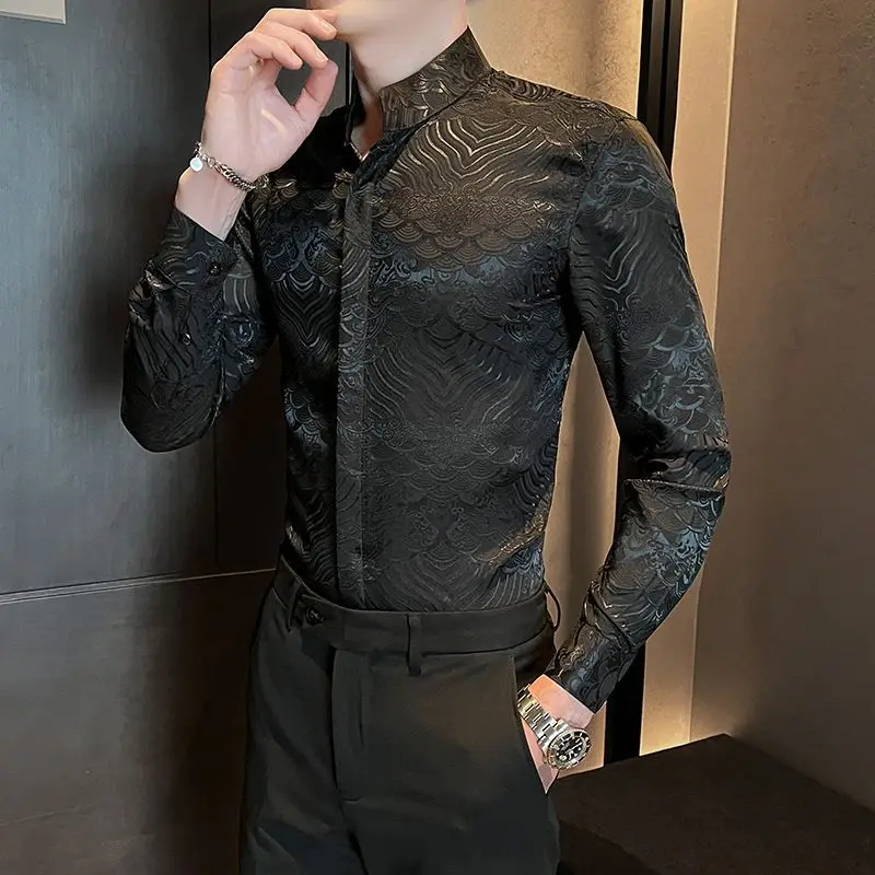  Мужская рубашка премиум-класса с длинным рукавом, весна-осень 2026, дизайнерская, повседневная, модная, уличная одежда, топ
Мужская рубашка премиум-класса с длинным рукавом, весна-осень 2026, дизайнерская, повседневная, модная, уличная одежда, топ 