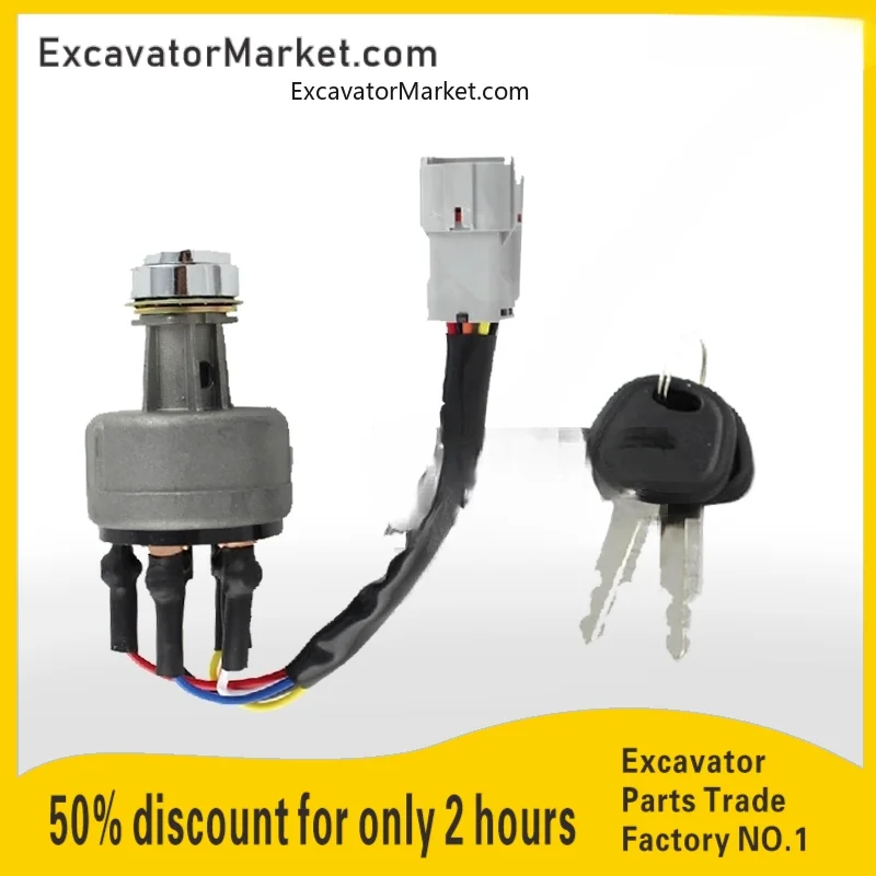 For Hyundai R60 80 150 215 265 305 335-5-7-9 Ignition switch electric door lock start switch Excavator Accessories for excavator
For Hyundai R60 80 150 215 265 305 335-5-7-9 Ignition switch electric door lock start switch Excavator Accessories for excavator