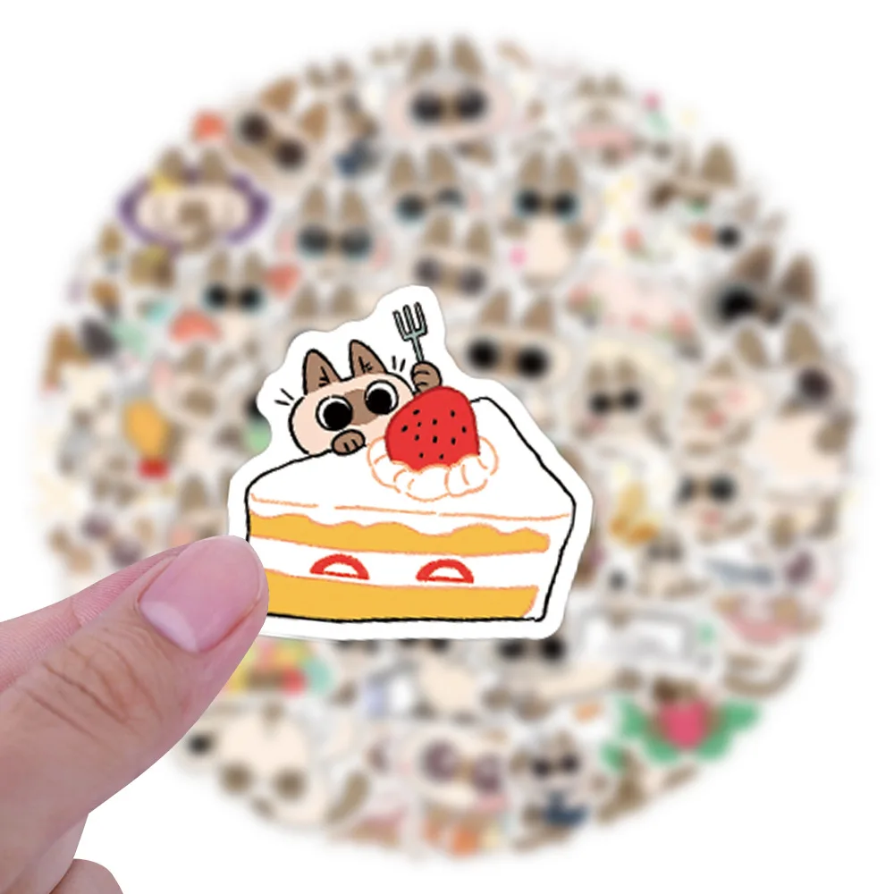 10/50/100PCS Siamese Cat Bean Paste Graffiti Stickers Exquisite Fashion Sticker for Phone Computer Stationery DIY Toys Secret
10/50/100PCS Siamese Cat Bean Paste Graffiti Stickers Exquisite Fashion Sticker for Phone Computer Stationery DIY Toys Secret
