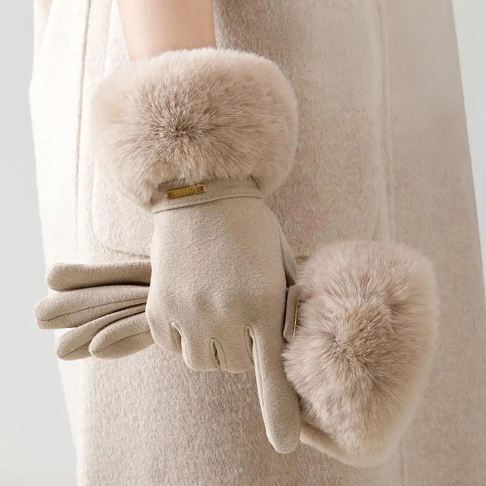Женские термоперчатки, теплые зимние перчатки с меховыми манжетами, ветрозащитные перчатки с сенсорным экраном, варежки на плюшевой подкладке для холодной погоды
Женские термоперчатки, теплые зимние перчатки с меховыми манжетами, ветрозащитные перчатки с сенсорным экраном, варежки на плюшевой подкладке для холодной погоды