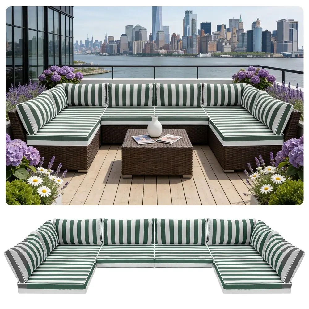 Sectional Cushions,14Piece Replacement Cushions for Patio Furniture, WaterResistant Outdoor Sofa Cushion for 6seat Sectional Ra
Sectional Cushions,14Piece Replacement Cushions for Patio Furniture, WaterResistant Outdoor Sofa Cushion for 6seat Sectional Ra
