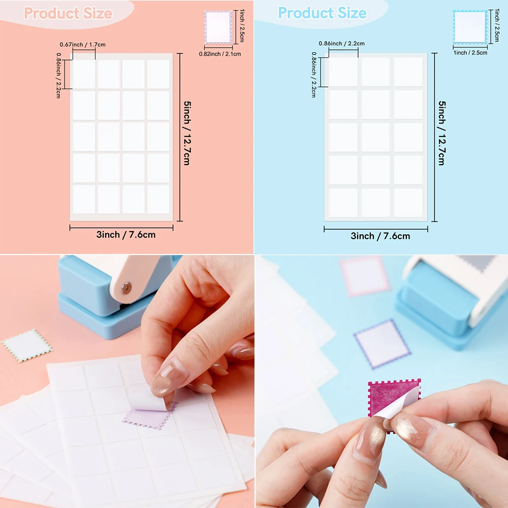 5 Sheets Double Sided Adhesive Stickers for 1 Inch Postage Stamp Punch Square Rectangle Self Adhesive Labels for Craft Scrapbook
5 Sheets Double Sided Adhesive Stickers for 1 Inch Postage Stamp Punch Square Rectangle Self Adhesive Labels for Craft Scrapbook