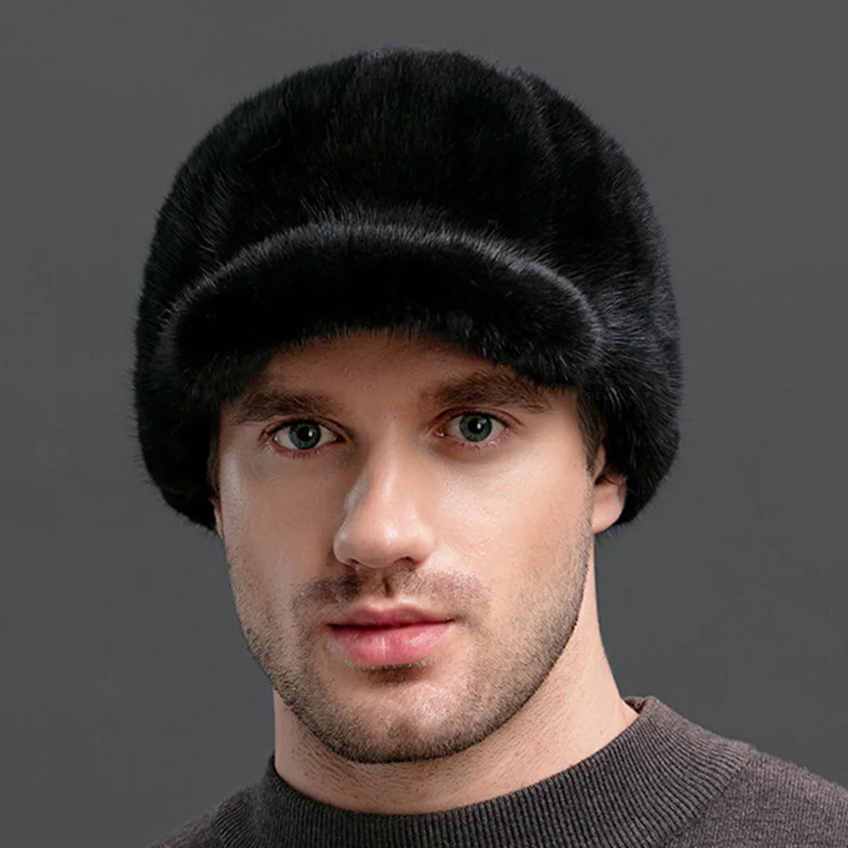 Men's Real Mink Fur Hat Warm Beanie Cap Headwear Outdoor Travel Ski Natural Winter Accessories Genuine Mink Fur Russian
Men's Real Mink Fur Hat Warm Beanie Cap Headwear Outdoor Travel Ski Natural Winter Accessories Genuine Mink Fur Russian