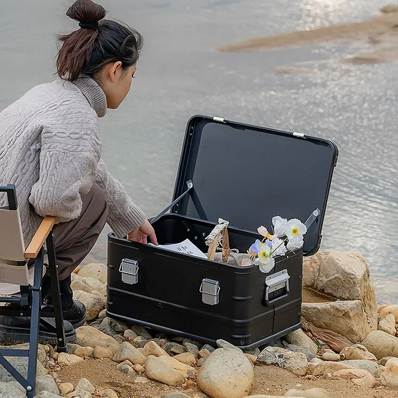 Outdoor Camping 50L Storage Box Aluminum Alloy Picnic Travel Aluminum Alloy Box Outdoor Camping Storage Box High-capacity
Outdoor Camping 50L Storage Box Aluminum Alloy Picnic Travel Aluminum Alloy Box Outdoor Camping Storage Box High-capacity