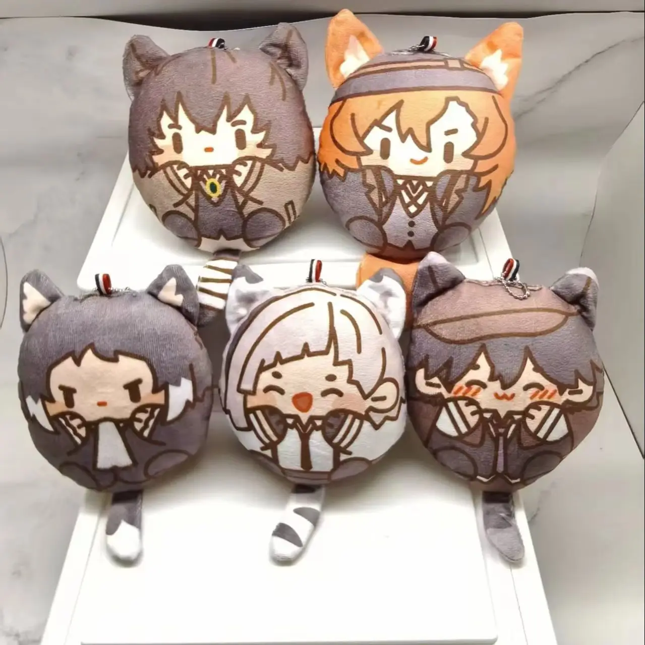 Cartoon Bungo Stray Dogs Soft Round Mochi Plush Keychain Chuuya Atsushi Akutagawa Rampo Cat Ear Doll Bag Pendant Anime Fans Gift
Cartoon Bungo Stray Dogs Soft Round Mochi Plush Keychain Chuuya Atsushi Akutagawa Rampo Cat Ear Doll Bag Pendant Anime Fans Gift