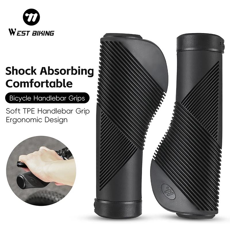 WEST BIKING Bicycle Handlebar Grip Ergonomic Design Shock Absorbing Bike Handlebar Grip Mountain Road Cycling Non-Slip Grips
WEST BIKING Bicycle Handlebar Grip Ergonomic Design Shock Absorbing Bike Handlebar Grip Mountain Road Cycling Non-Slip Grips