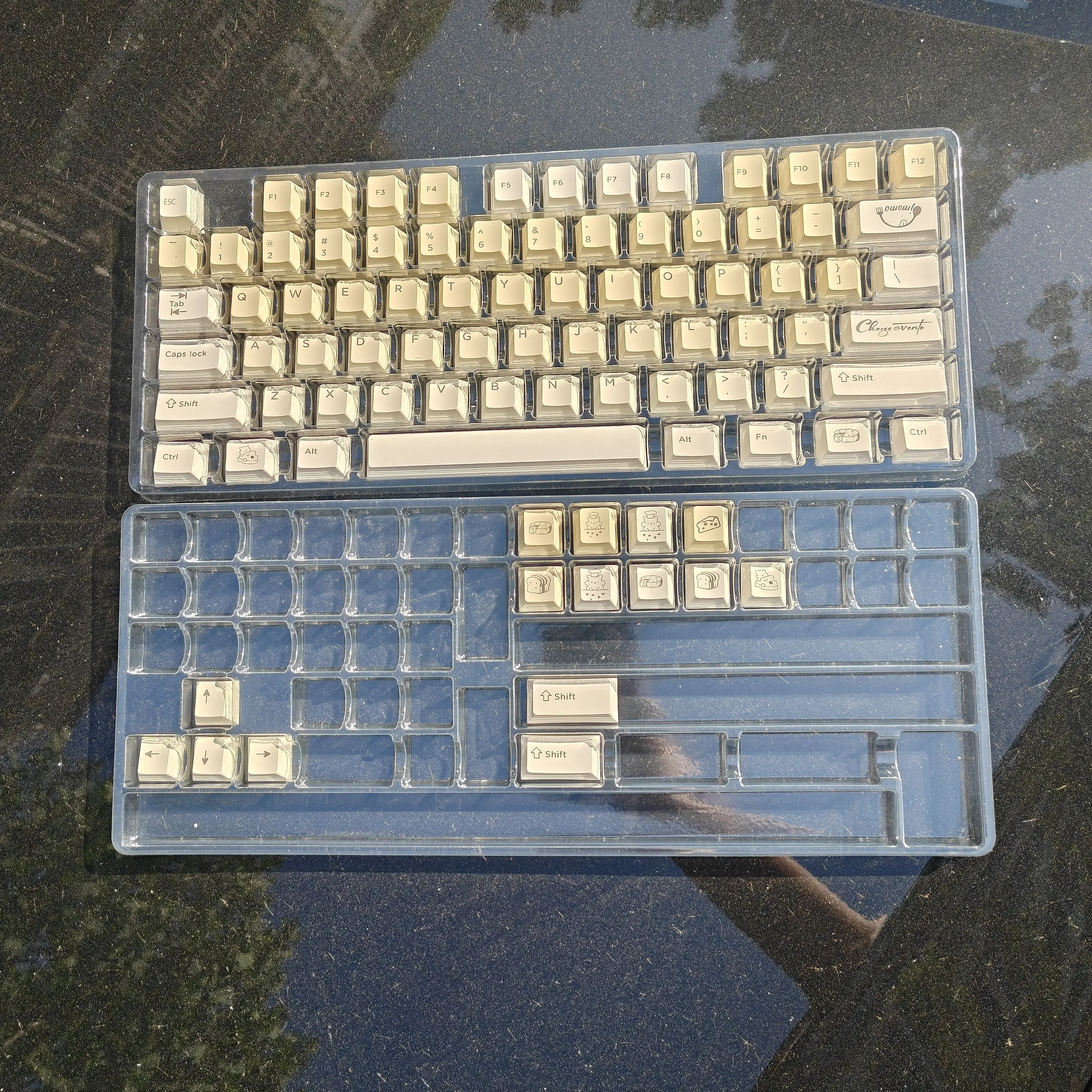 Original cheese five-sided hot sublimation keycap thickened 1.8 material wooting drunk deer rain 75
Original cheese five-sided hot sublimation keycap thickened 1.8 material wooting drunk deer rain 75