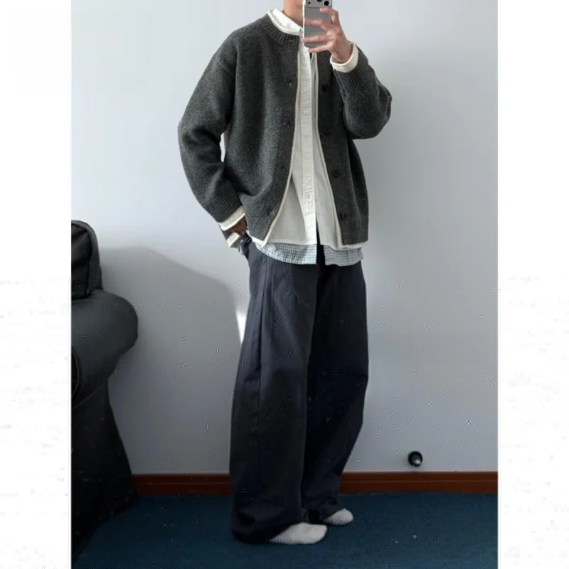 High-End Heavyweight Men's West Pants Stainl Steel Bright Silver Zipper Button Micro Flare Anti-Wrinkle Slimming Casual Fa...
High-End Heavyweight Men's West Pants Stainl Steel Bright Silver Zipper Button Micro Flare Anti-Wrinkle Slimming Casual Fa...