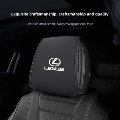 Car Seat Headrest Cover Leather Protective Case For Lexus F SPORT ES RX NX LS UX LM LX GX LC RZ IS CT GS RC HS SC TX LBX IS300