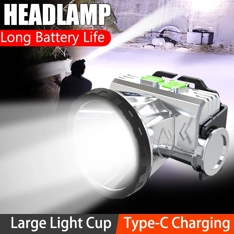 KDULIT Bright LED Headlamp Built in Battery Type-C Rechargeable Headlight Outdoor Waterproof Emergency Head Torch Flashlight
KDULIT Bright LED Headlamp Built in Battery Type-C Rechargeable Headlight Outdoor Waterproof Emergency Head Torch Flashlight