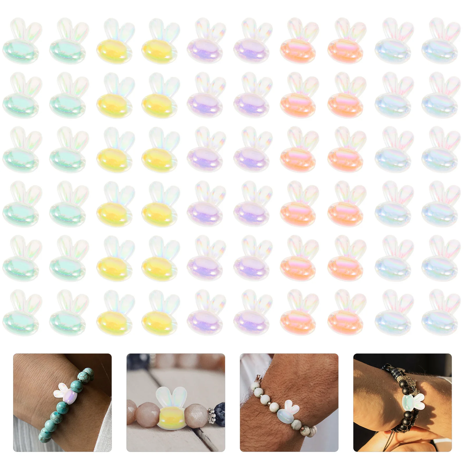 100Pcs Cartoon Rabbit Shape DIY Beads Acrylic Spacer Beads for Jewelry Making Necklace Bracelet Hair Accessory
100Pcs Cartoon Rabbit Shape DIY Beads Acrylic Spacer Beads for Jewelry Making Necklace Bracelet Hair Accessory