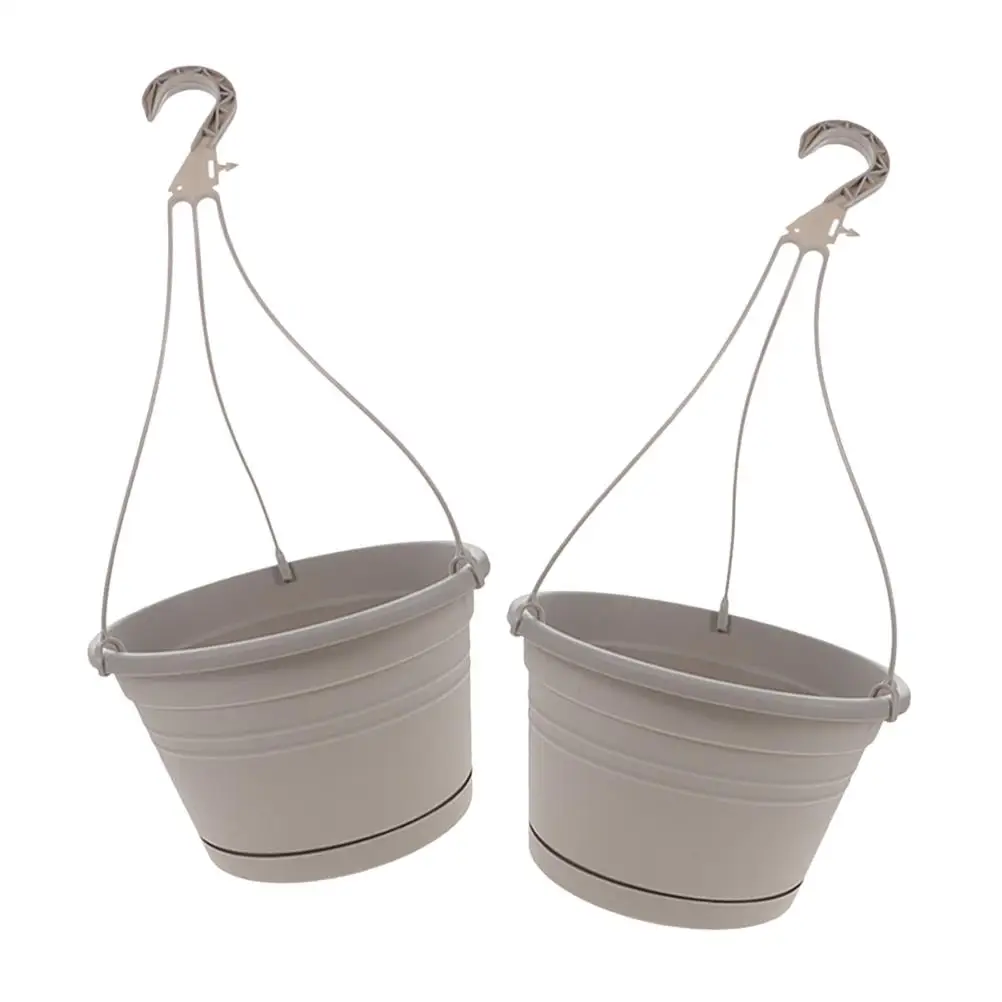 3Pcs Hanging Flower Pots Wall Baskets Plastic Planter Deep Grey 255 Balcony Patio Planters
3Pcs Hanging Flower Pots Wall Baskets Plastic Planter Deep Grey 255 Balcony Patio Planters