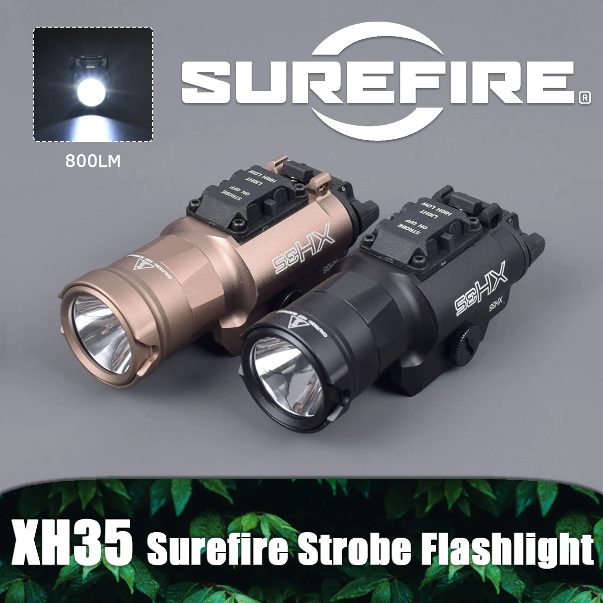 Airsoft Surefire XH35 X300 Ultra-High Power Upgrade Strobe LED Flashlight Glock 17 19 Rifle Weapon Light Hunting Scout Lanterna
Airsoft Surefire XH35 X300 Ultra-High Power Upgrade Strobe LED Flashlight Glock 17 19 Rifle Weapon Light Hunting Scout Lanterna