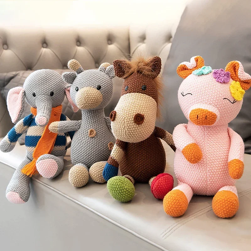 Crochet Wool Rabbit Monkey Plush Toy Stuffed Animal Dolls Kids Soothing Sleeping Bunny Educational Peluches Pillow Birthday Gift
Crochet Wool Rabbit Monkey Plush Toy Stuffed Animal Dolls Kids Soothing Sleeping Bunny Educational Peluches Pillow Birthday Gift