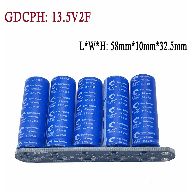 Customized 1Set 13.5V 2F 1F 7F Small Module Automotive Rectifier Bank 2.7V 10F 5.0F 35F 5Pcs Series Connection Bank
Customized 1Set 13.5V 2F 1F 7F Small Module Automotive Rectifier Bank 2.7V 10F 5.0F 35F 5Pcs Series Connection Bank