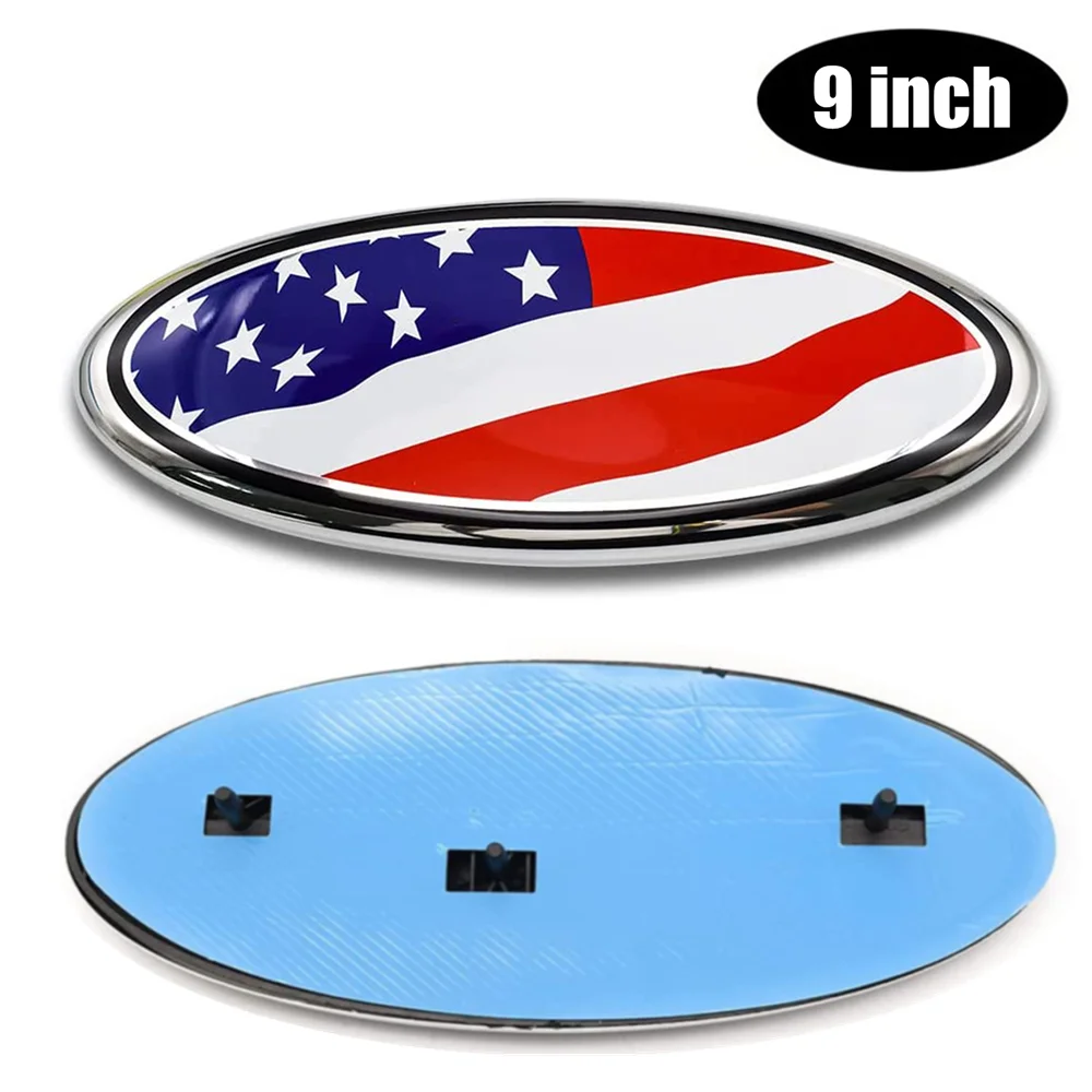 9 inch Cololful American US Flag Emblem Car Front Grille Rear Tailgate Oval Badge for F-150 F-250 F-350 Explorer Edge
9 inch Cololful American US Flag Emblem Car Front Grille Rear Tailgate Oval Badge for F-150 F-250 F-350 Explorer Edge