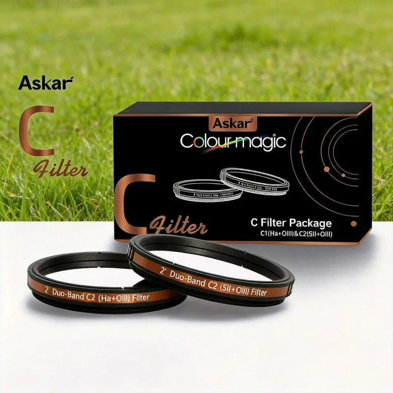 Askar Color Magic C Duo-band Imaging Filter Set H-a/O-III & S-II/O-III Mounted 2" (C1 & C2) Astronomical Telescope Accessories
Askar Color Magic C Duo-band Imaging Filter Set H-a/O-III & S-II/O-III Mounted 2" (C1 & C2) Astronomical Telescope Accessories