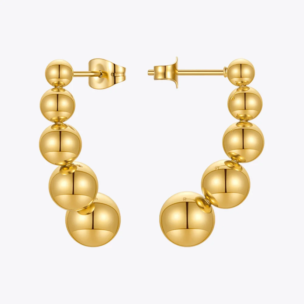 ENFASHION пирсинг 5-шариковые серьги для женщин, серьги-капли золотого цвета, модные ювелирные изделия из нержавеющей стали, рождественские серьги E 211331
ENFASHION пирсинг 5-шариковые серьги для женщин, серьги-капли золотого цвета, модные ювелирные изделия из нержавеющей стали, рождественские серьги E 211331