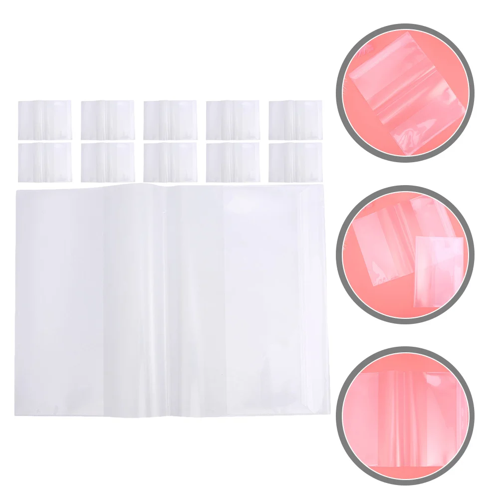 20Pcs Clear Book Cover Reusable Transparent Plastic Protector Waterproof Book Protective Sleeve Textbook Protector
20Pcs Clear Book Cover Reusable Transparent Plastic Protector Waterproof Book Protective Sleeve Textbook Protector