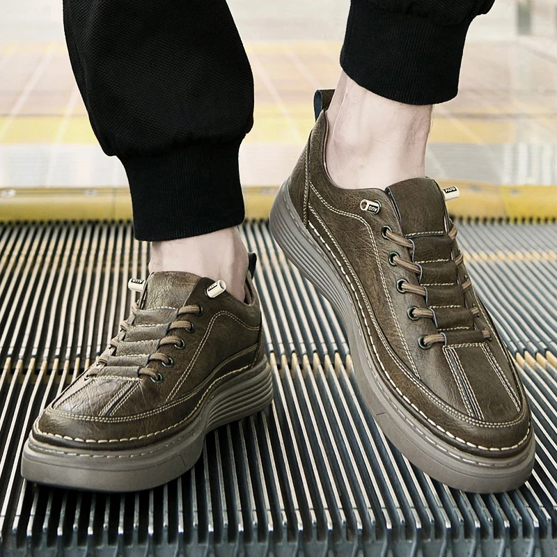 Classic Men's Sneakers Platform Slip on Casual Shoes for Men Leather Sneakers New Comfort Flat Shoes Spring Men's Loafers Shoes
Classic Men's Sneakers Platform Slip on Casual Shoes for Men Leather Sneakers New Comfort Flat Shoes Spring Men's Loafers Shoes