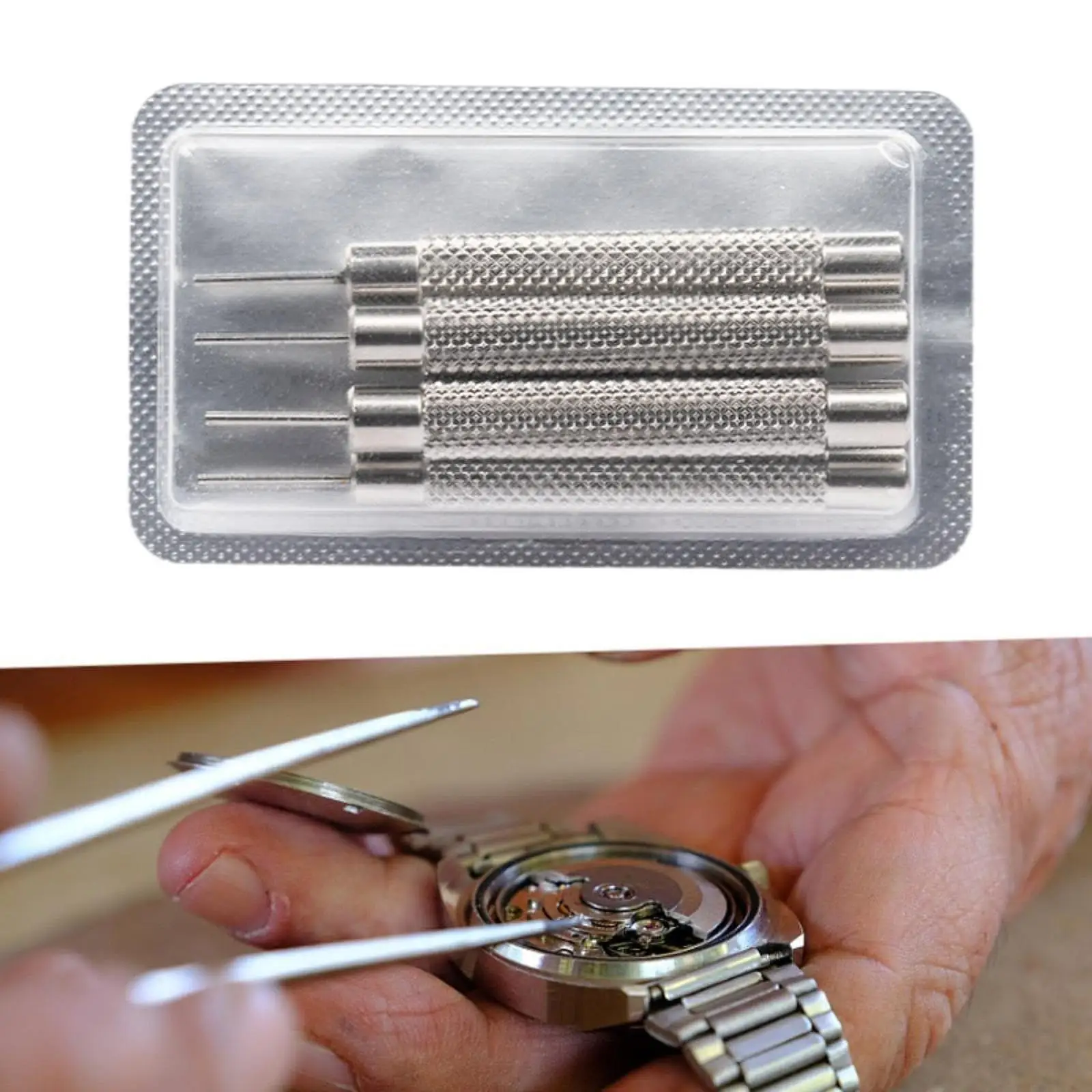 4x Watch Band Pin Punches for Watchmakers Home Use Watch Repairing Sturdy 0.7/0.8/0.9/1.0mm Strap Link Pin Remover Repair Tools
4x Watch Band Pin Punches for Watchmakers Home Use Watch Repairing Sturdy 0.7/0.8/0.9/1.0mm Strap Link Pin Remover Repair Tools