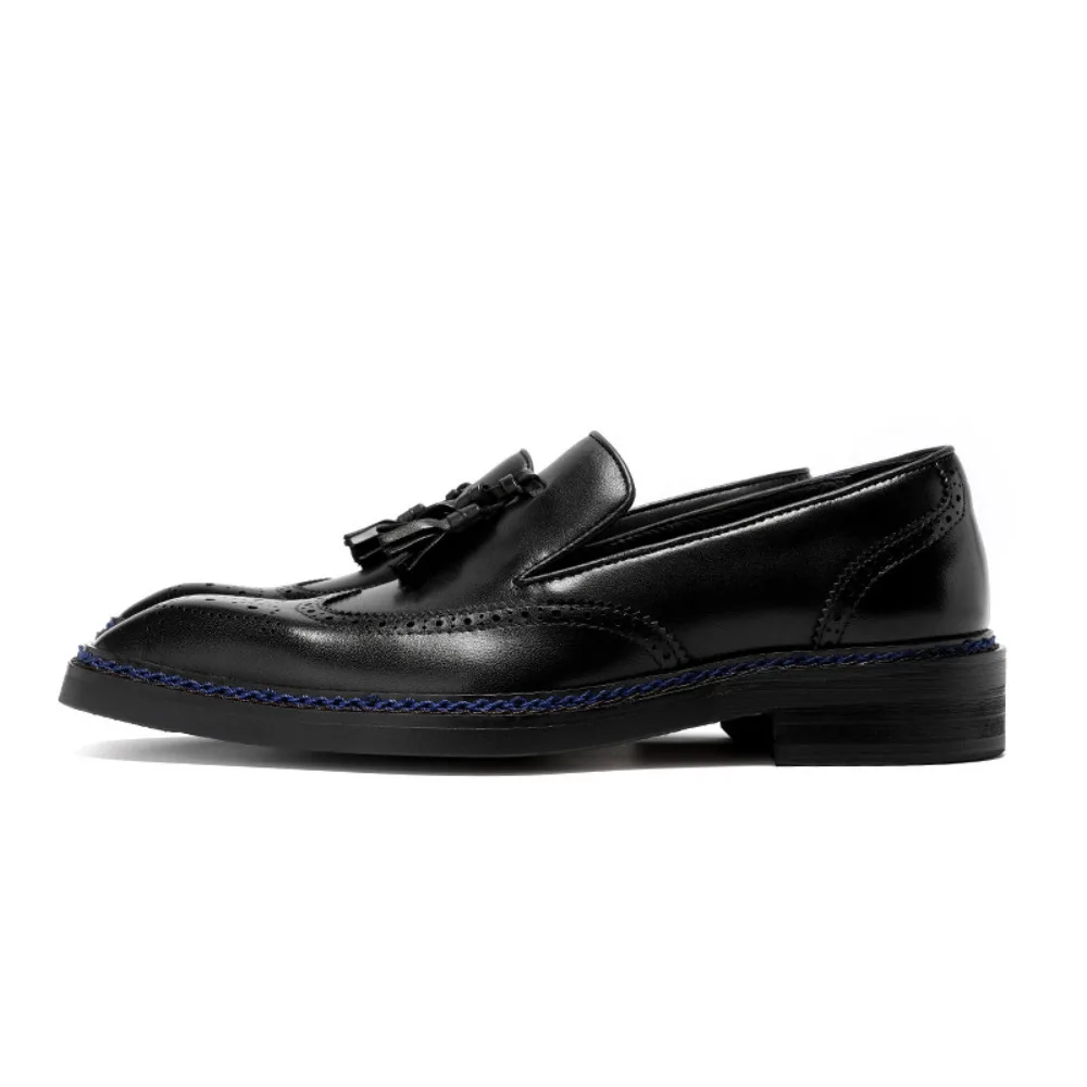 Vintage Genuine Leather Mens Loafers Handmade Slip On Tassel Brogue Carved Dress Shoes Fashion Summer Footwear
Vintage Genuine Leather Mens Loafers Handmade Slip On Tassel Brogue Carved Dress Shoes Fashion Summer Footwear