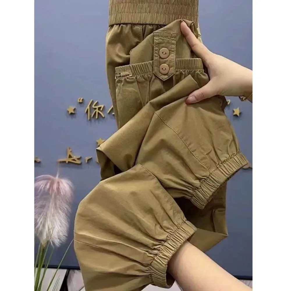 2023 New Summer Women Fashion Wild Harem Pant Korean Loose Elastic High Waist Thin Casual Pants Ankle-Length Trousers Trend 4XL
2023 New Summer Women Fashion Wild Harem Pant Korean Loose Elastic High Waist Thin Casual Pants Ankle-Length Trousers Trend 4XL