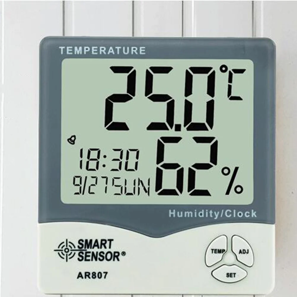 Digital Temperature and Humidity Meter Big Screen ABS Electronic Thermometer with Hanging Hole Stand for Home Bedroom
Digital Temperature and Humidity Meter Big Screen ABS Electronic Thermometer with Hanging Hole Stand for Home Bedroom