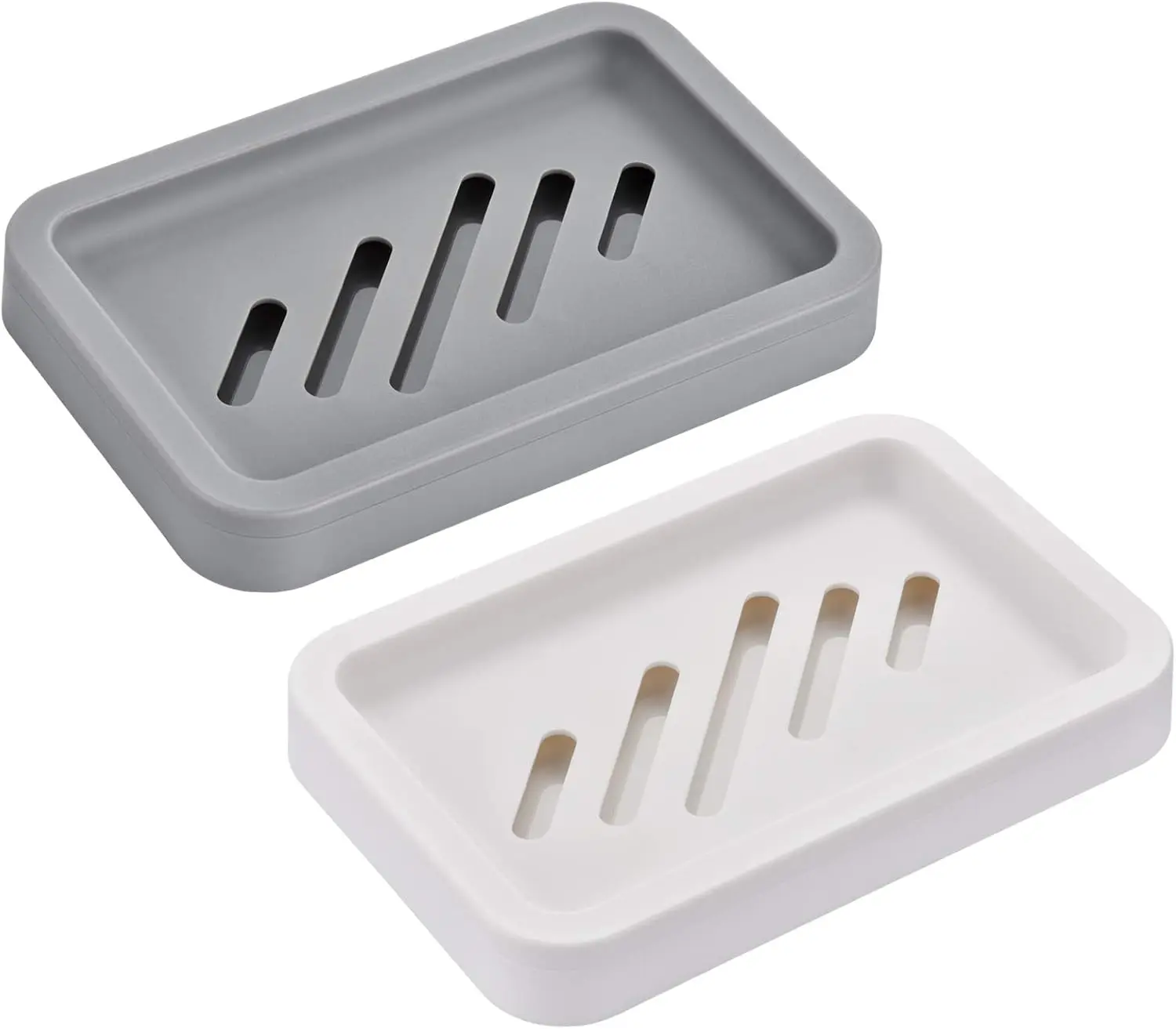 2-Pack Draining Soap Dish with Water Tray, Keep Counter Dry, Easy Clean, for Kitchen & Bathroom
2-Pack Draining Soap Dish with Water Tray, Keep Counter Dry, Easy Clean, for Kitchen & Bathroom