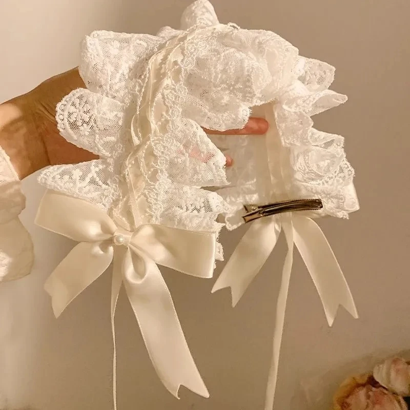 Lolita Headband Gift Lolita Hair Accessories Sweet Lace Headband Coplay Photo Props Bow Ribbon Headgear Women
Lolita Headband Gift Lolita Hair Accessories Sweet Lace Headband Coplay Photo Props Bow Ribbon Headgear Women