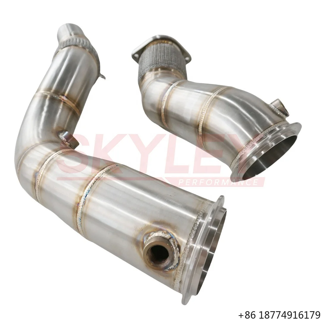 For F80 F82 M3 M4 S55 Stainless Steel Turbo Exhaust Downpipe With Flexible Pipe M Performance
For F80 F82 M3 M4 S55 Stainless Steel Turbo Exhaust Downpipe With Flexible Pipe M Performance