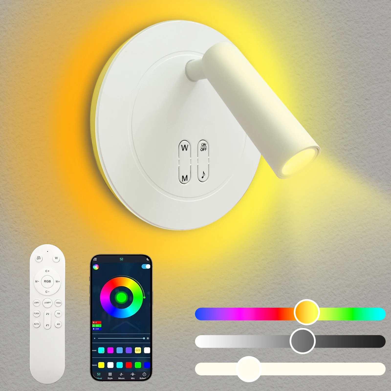 RGB Mood Night Light APP & Remote Control Bedside LED Lamp Cool Stuff for Smart Room Gamer Bar Bedroom Decoration
RGB Mood Night Light APP & Remote Control Bedside LED Lamp Cool Stuff for Smart Room Gamer Bar Bedroom Decoration