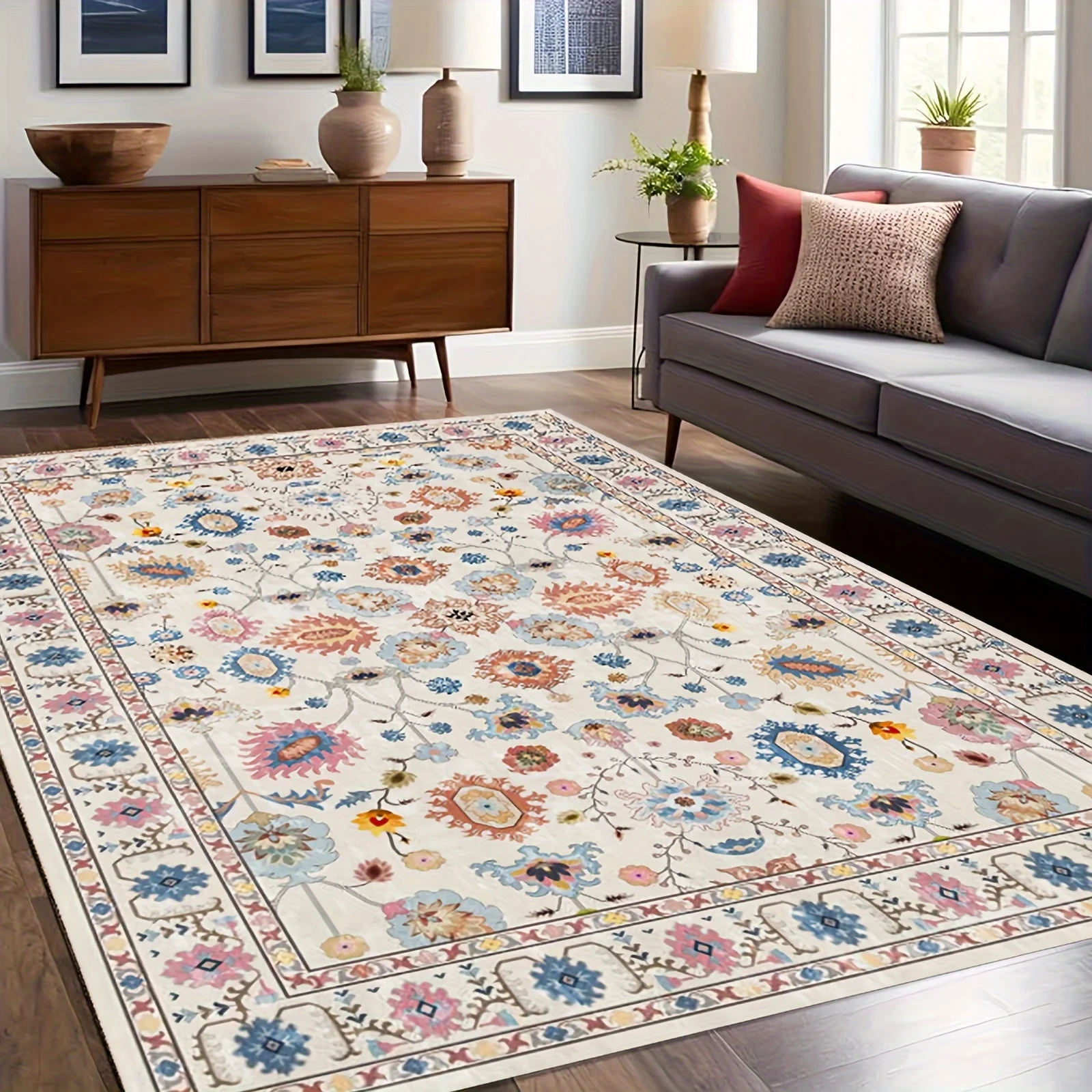 Vintage Persian Rug Living Room Bedroom Decorated with Soft Non-Slip Mat Home Floor Dining Lounge Large Area Carpet
Vintage Persian Rug Living Room Bedroom Decorated with Soft Non-Slip Mat Home Floor Dining Lounge Large Area Carpet