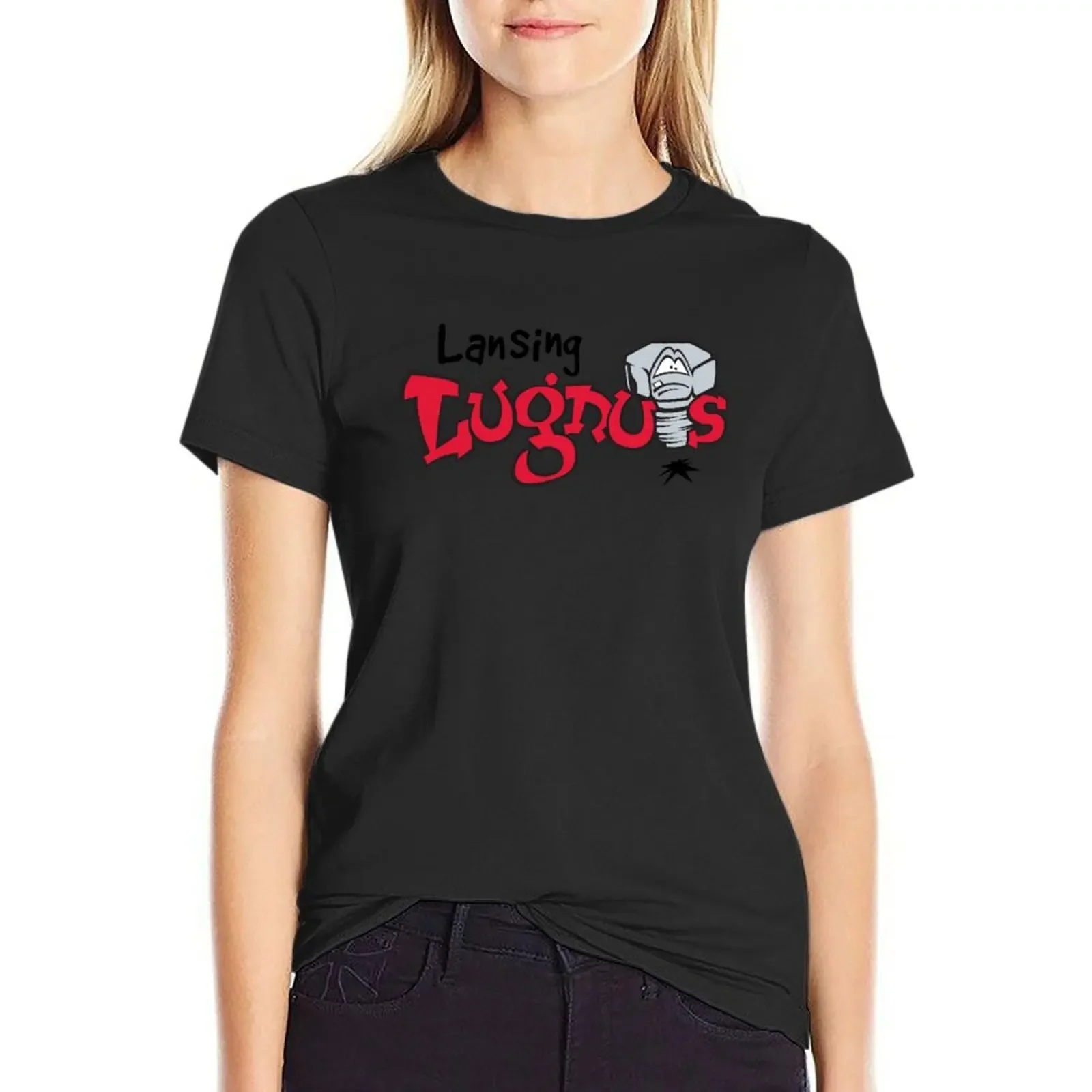 ansing Lugnuts icons T-Shirt cute clothes summer clothes vintage ariat shirts for Women
ansing Lugnuts icons T-Shirt cute clothes summer clothes vintage ariat shirts for Women