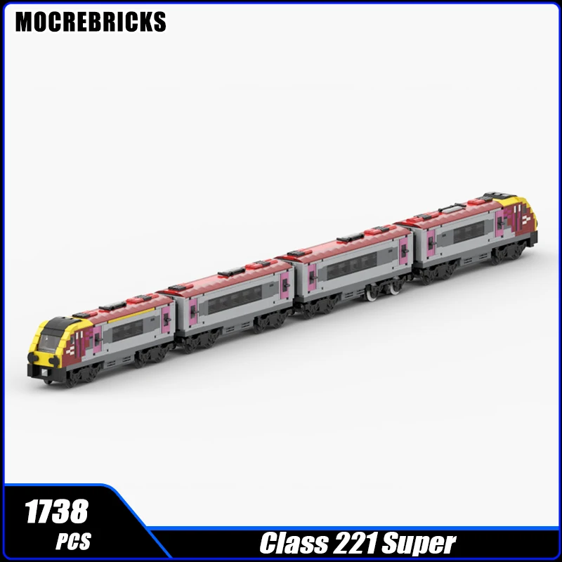 City Railway 221 Super Voyager 4-car DEMU Train Building Block DIY Assembly Model Technology Brick Puzzle Toy Christmas Gifts
City Railway 221 Super Voyager 4-car DEMU Train Building Block DIY Assembly Model Technology Brick Puzzle Toy Christmas Gifts
